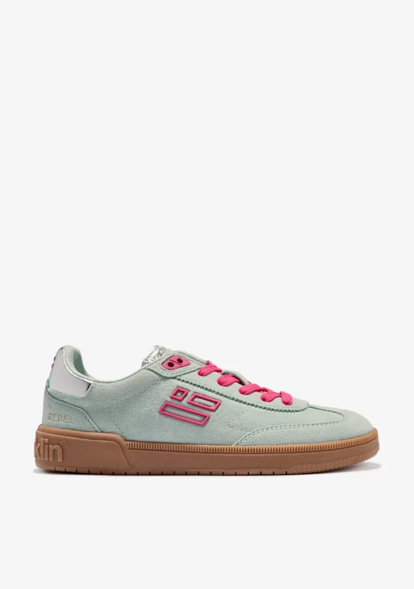 D.Franklin ženske patike Rebel Suede Sky - Silver Met