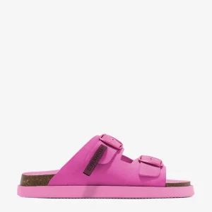 Ženske kožne papuče - D.Franklin Vibe Sandals Buckle Fuchsia