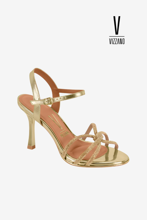 Vizzano ženske sandale sa potpeticom 8,5 cm - zlatne